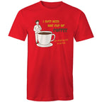 I Just Need One Cup Of Coffee - Mens T-Shirt Red Mens T-shirt Coffee Printed In Australia
