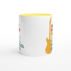 I May Be old But I Got To See All The Cool Bands - White 11oz Ceramic Mug with Color Inside Colour 11oz Mug Globally Fulfilled Music