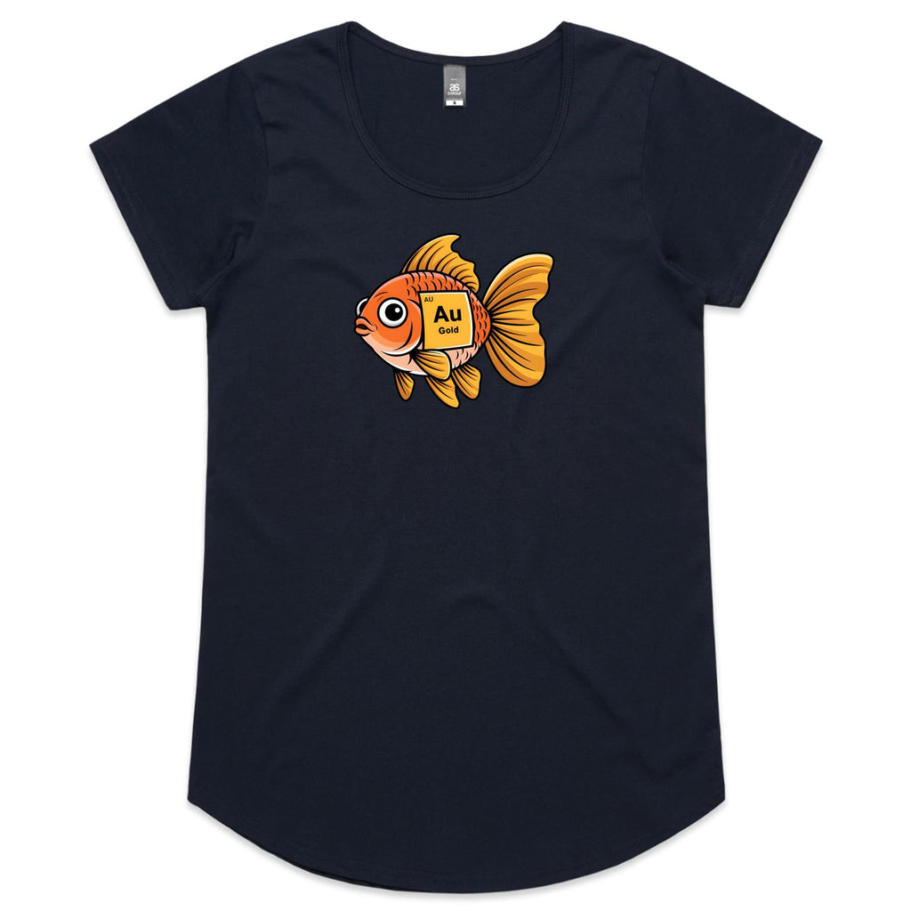 Gold Fish Periodic Table Women's AS Colour Scoop Neck T-Shirt