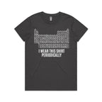 I Wear This Shirt Periodically Periodic Table Women's AS Colour T-shirt