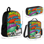 Comic Book 2 Three Piece Backpack Set Three Piece Backpack Set Printed Offshore
