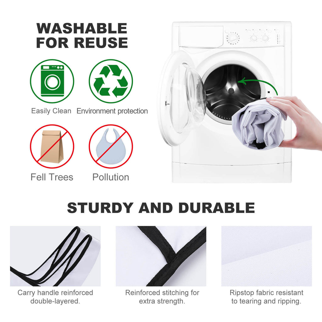 Peace And Love Foldable Shopping Bag