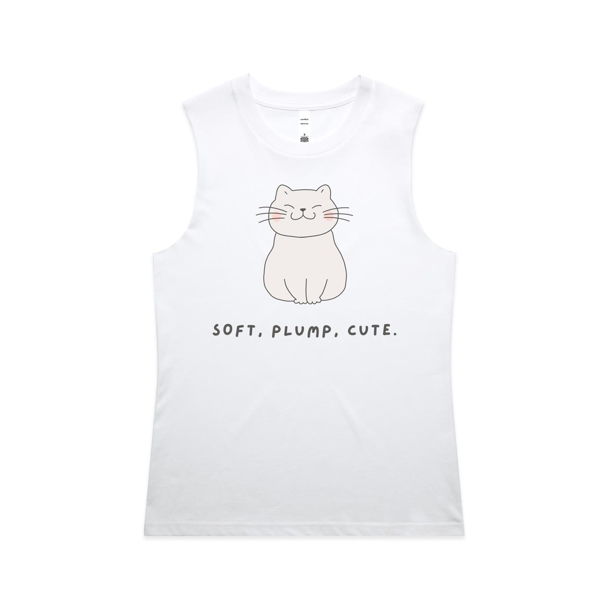 Cat, Soft, Plump, Cute - AS Colour Women's Maple Tank