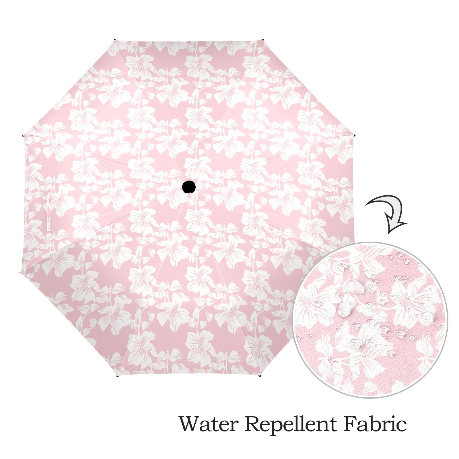 Pink Hawaiian Floral Umbrella Umbrella Plants Printed Offshore