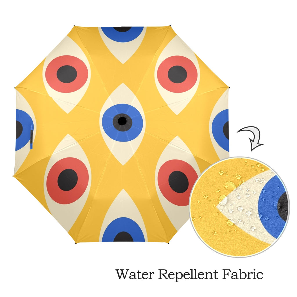 Eyes on Yellow - Semi-Automatic Foldable Umbrella (Model U12) Semi-Automatic Foldable Umbrella (U12)