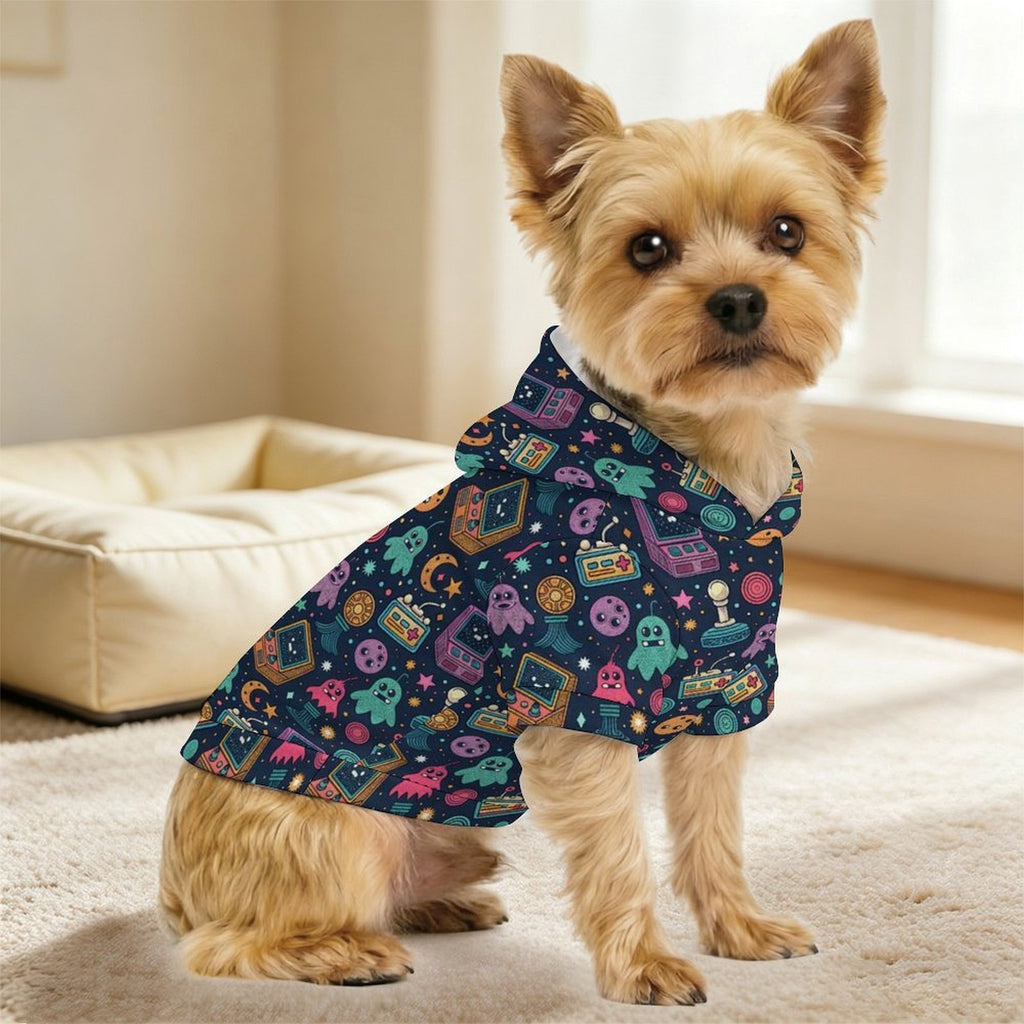 Space Arcade Pet Hoodie (Small Size)