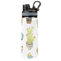 Succulent Pot Plants - Insulated Water Bottle with Dual-Use Lid (18oz) One Size Insulated Water Bottle with Dual-Use Lid (18oz) Plants Printed Offshore