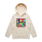 Born To Rock - Kids Hoodie Ecru Kids Hoodie Printed In Australia
