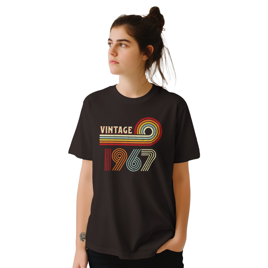 Personalise - Vintage Birth Year - Classic Unisex Crewneck T-shirt | Gildan® 64000 Personalised T-shirt