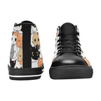 Cute Cartoon Cats - Kids High Top Canvas Shoes