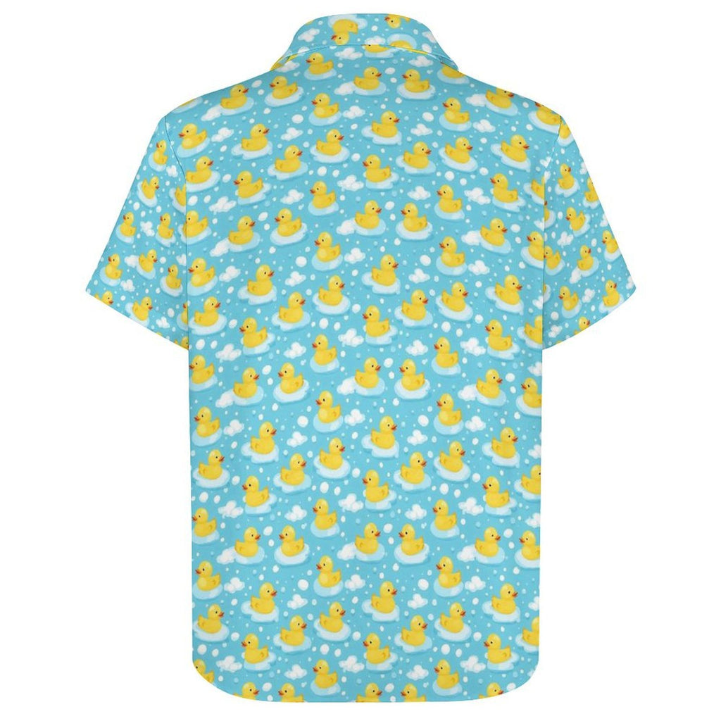 Rubber Ducks Women's Short-Sleeve Button Up Shirt