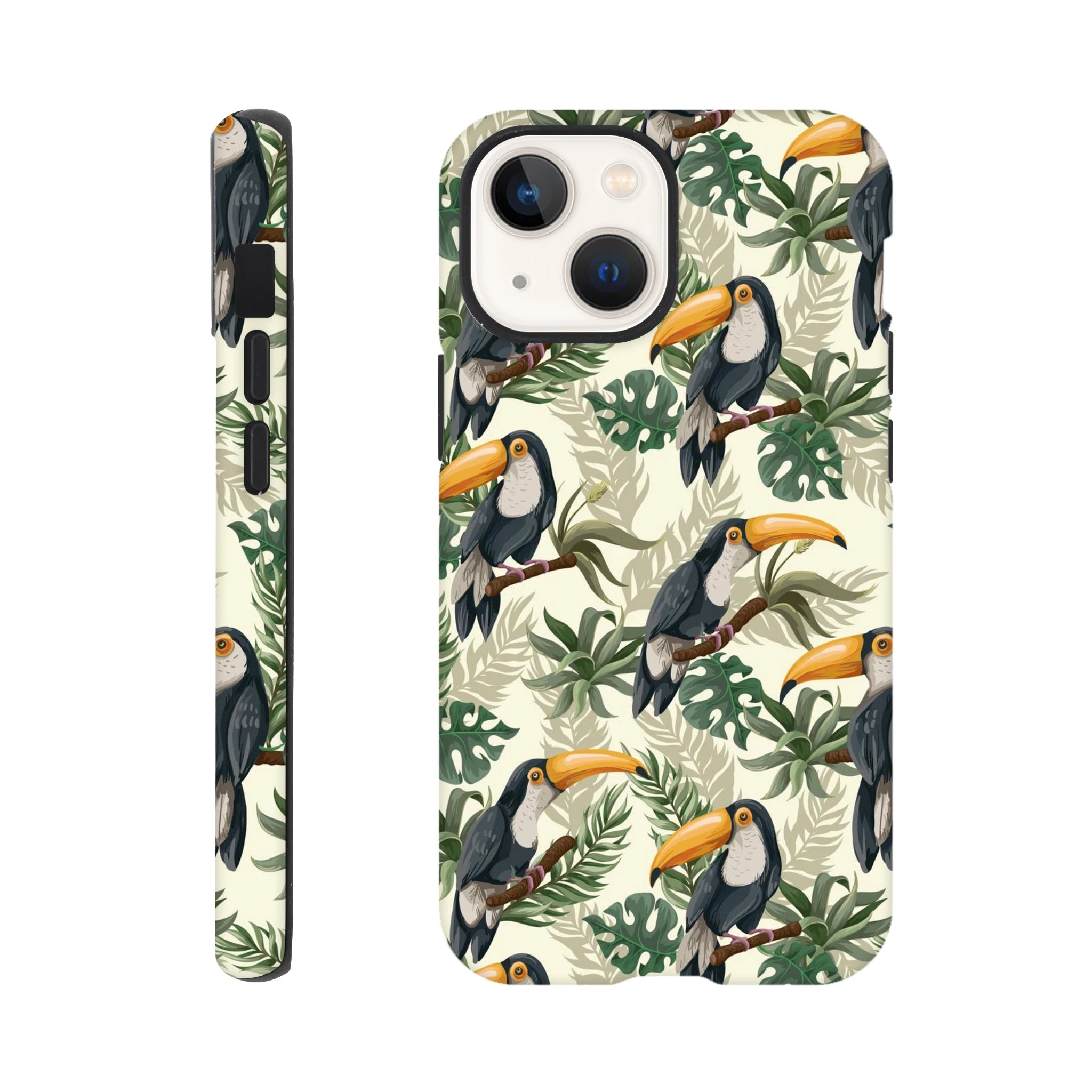 Toucan Jungle - Apple iPhone Tough case iPhone 13 Mini iPhone Tough Case animal Globally Fulfilled