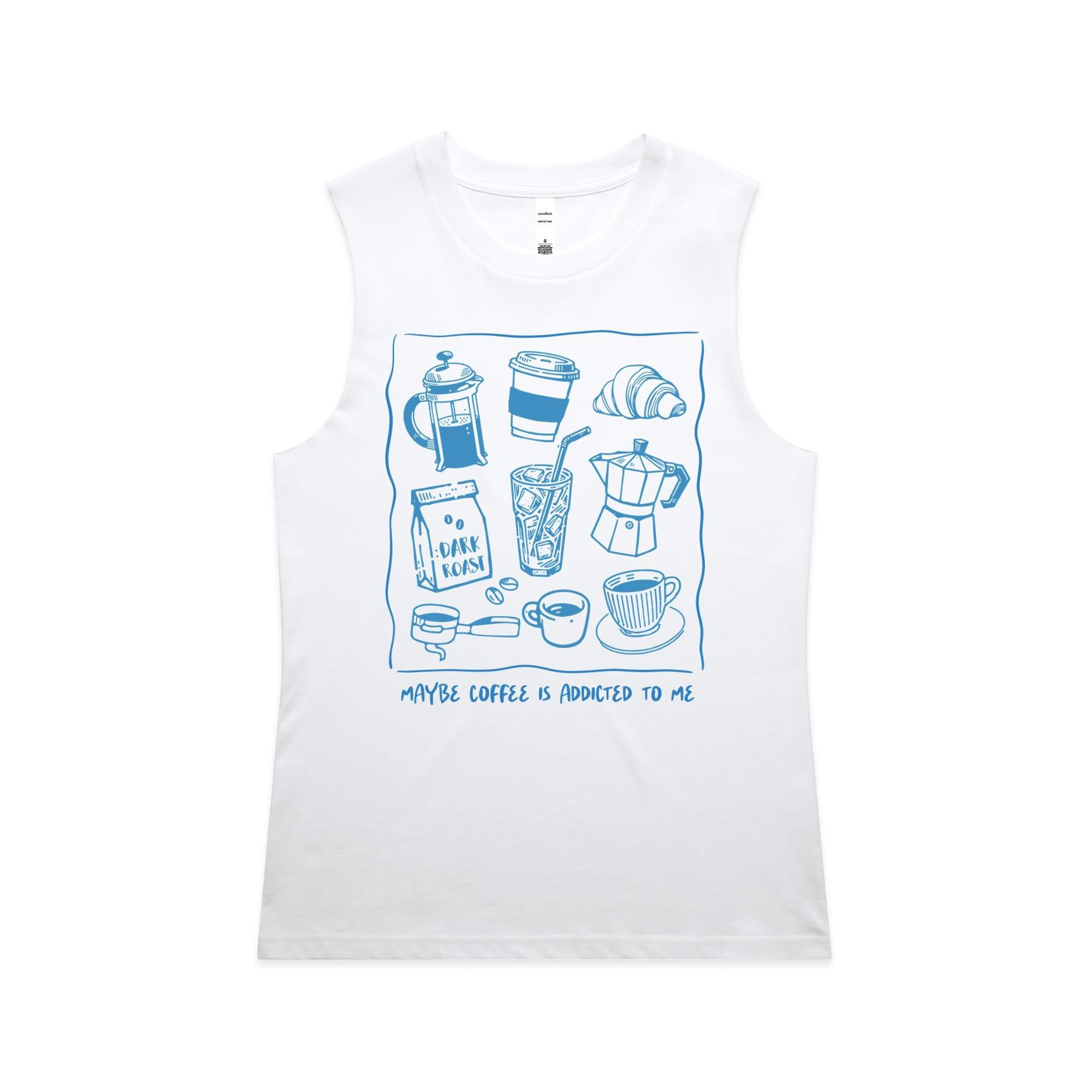 Maybe Coffee Is Addicted To Me - AS Colour Women's Maple Tank