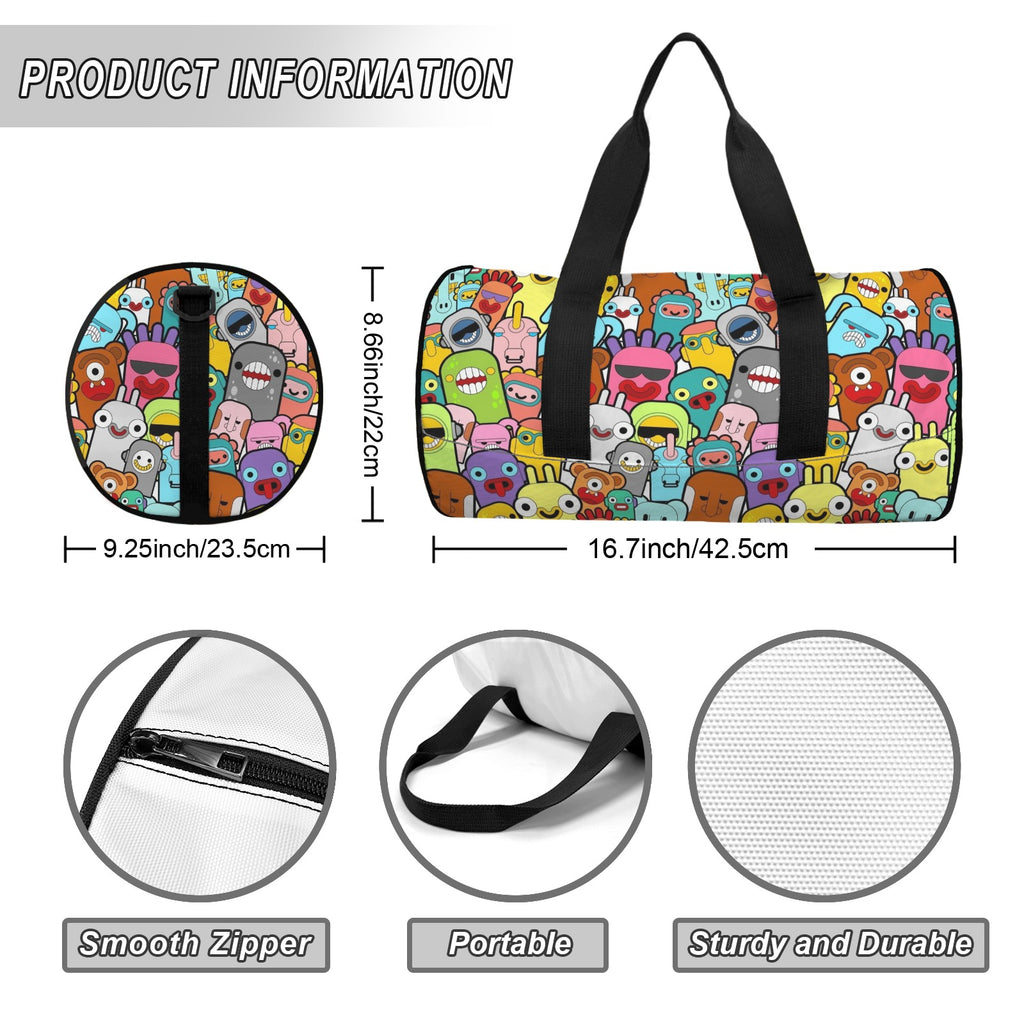 Happy Monsters Duffle Bag Duffle Bag Printed Offshore
