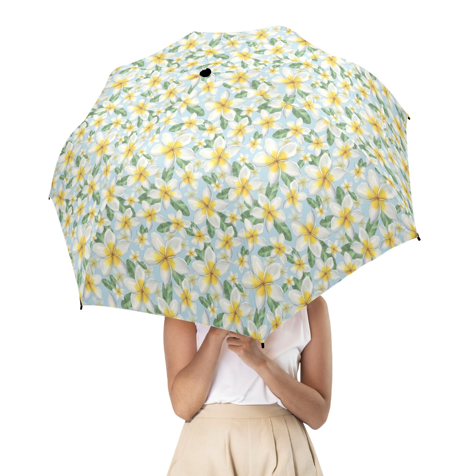Delicate Frangipani Umbrella Umbrella Plants Printed Offshore