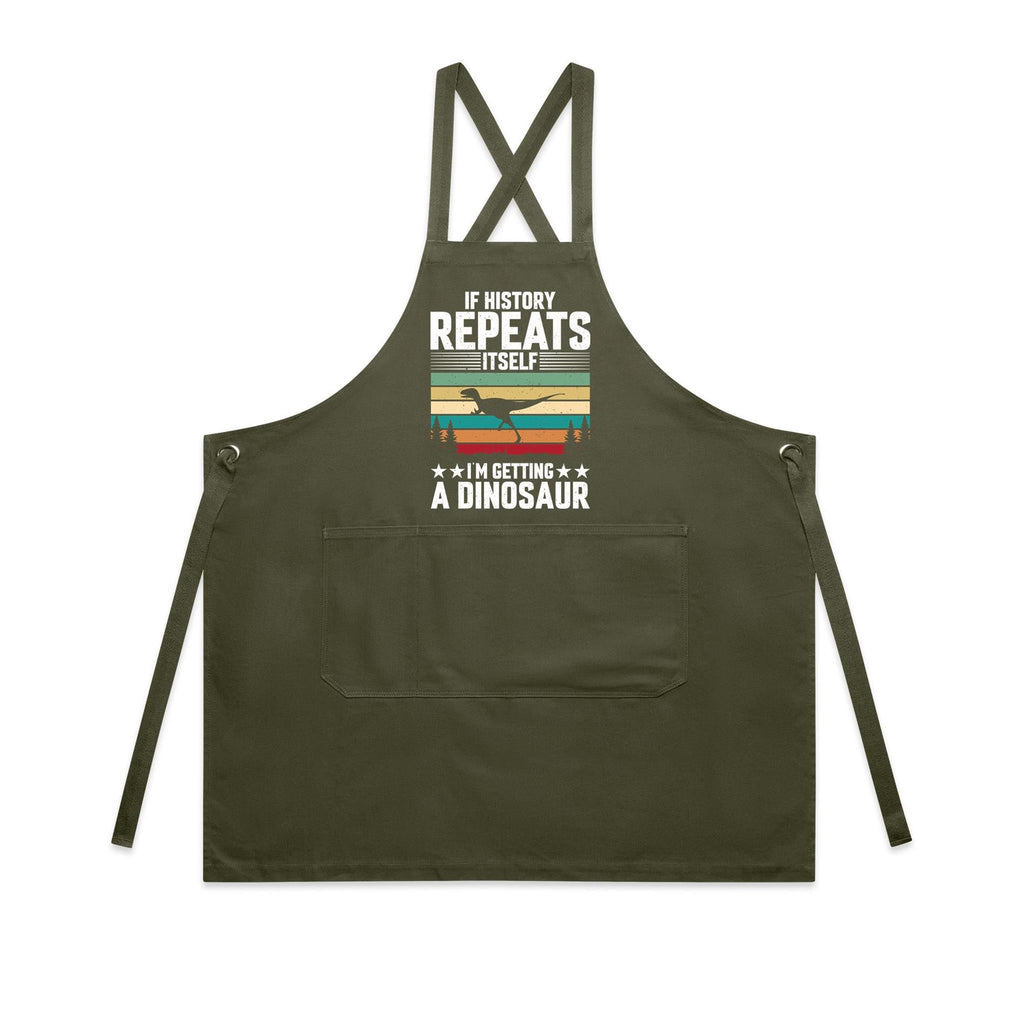 I'm Getting A Dinosaur AS Colour Carrie Apron