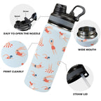 Summer Swim - Insulated Water Bottle with Dual-Use Lid (18oz) Insulated Water Bottle with Dual-Use Lid (18oz) Printed Offshore Summer