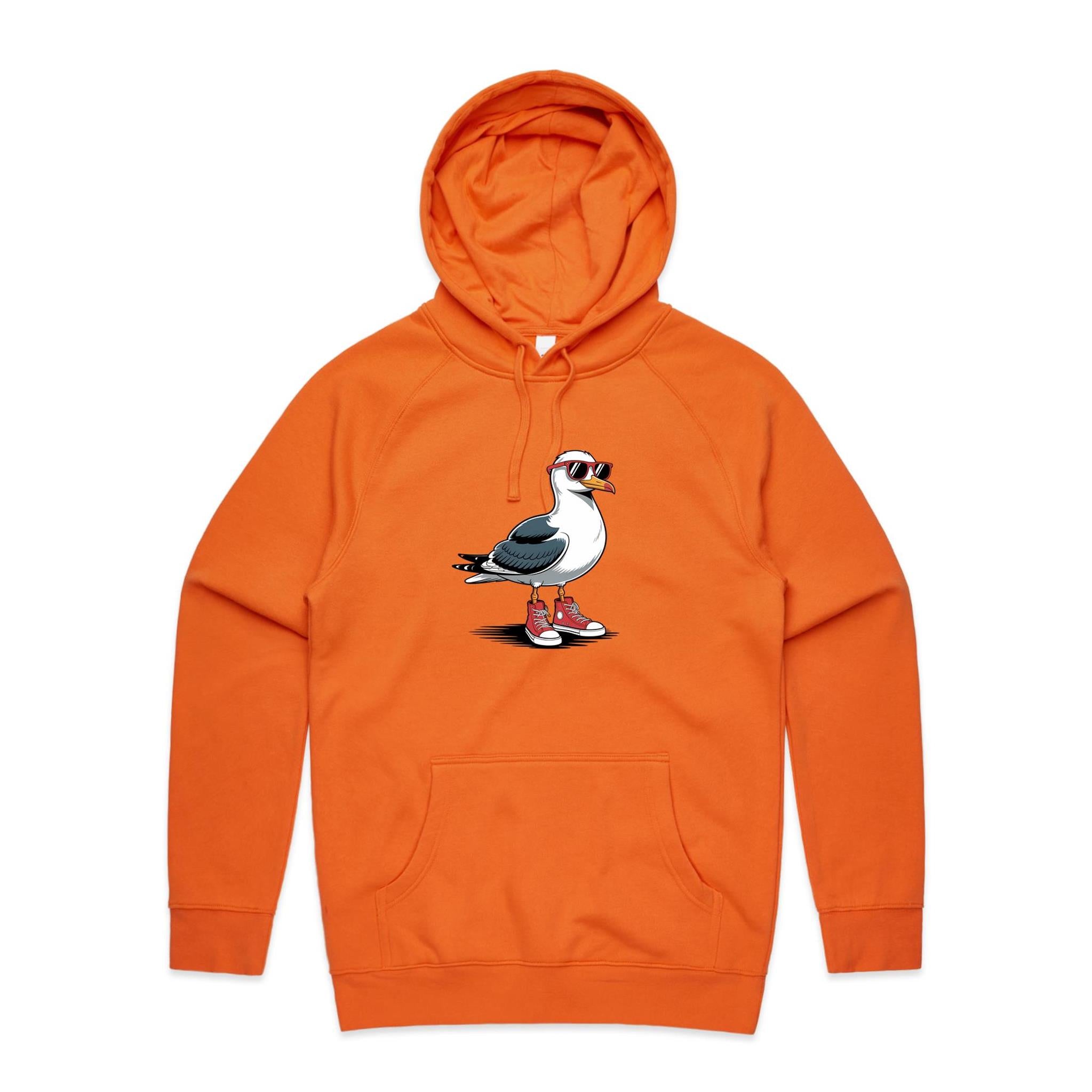 Seagull With Sunglasses And High Tops Men's AS Colour Hoodie