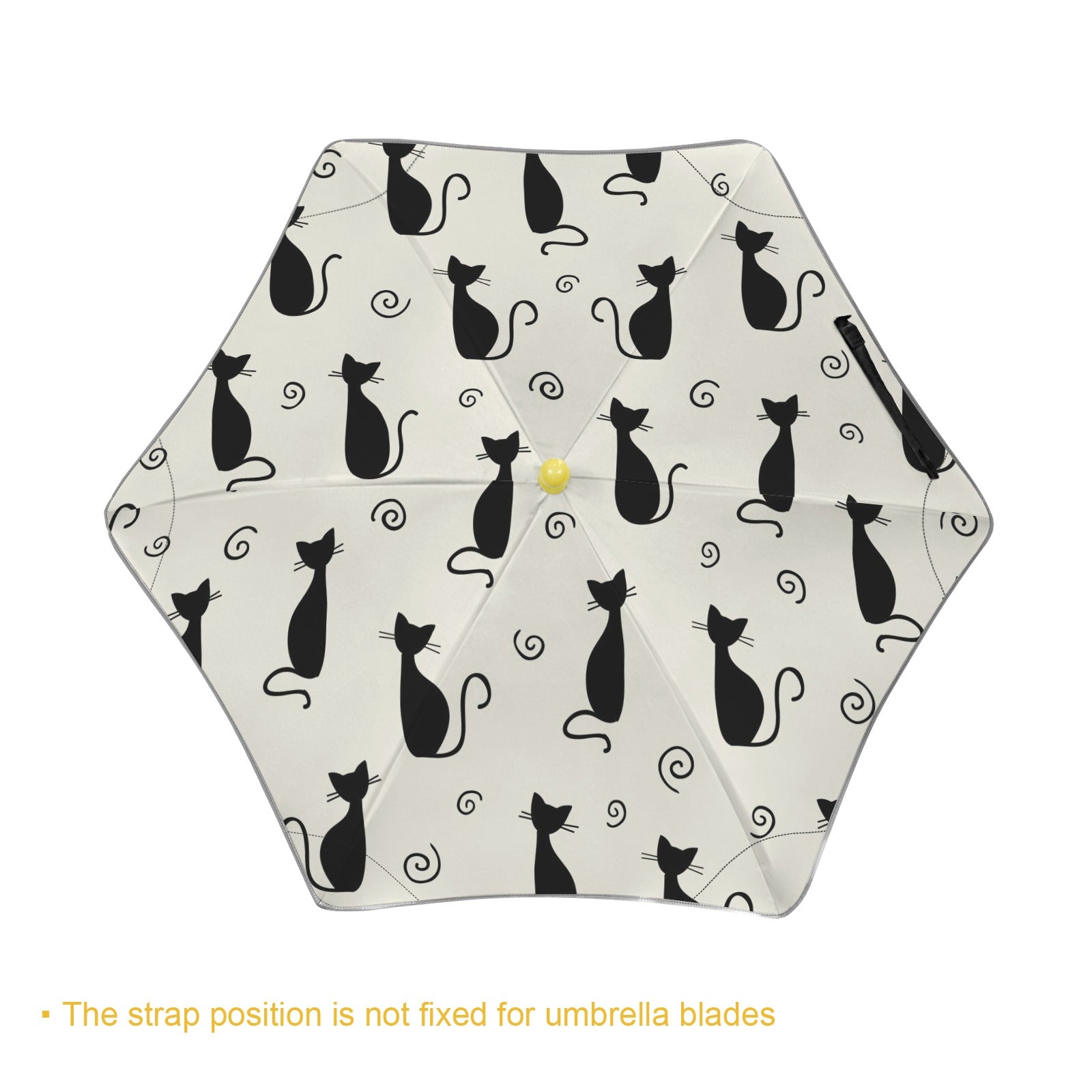Black Cats Kids Safe Round Corner Umbrella Kids Safe Round Corner Umbrella animal Printed Offshore
