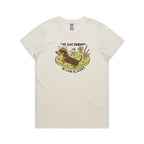 Dachshund, I've Got Friends In Low Places Women's AS Colour T-shirt Natural Womens T-shirt animal Printed In Australia