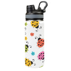 Ladybugs - Insulated Water Bottle with Dual-Use Lid (18oz) One Size Insulated Water Bottle with Dual-Use Lid (18oz) animal Printed Offshore