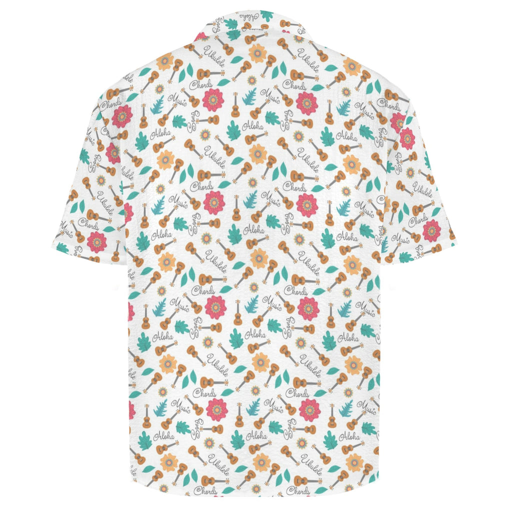 Ukulele Men's Crinkle Hawaiian Shirt