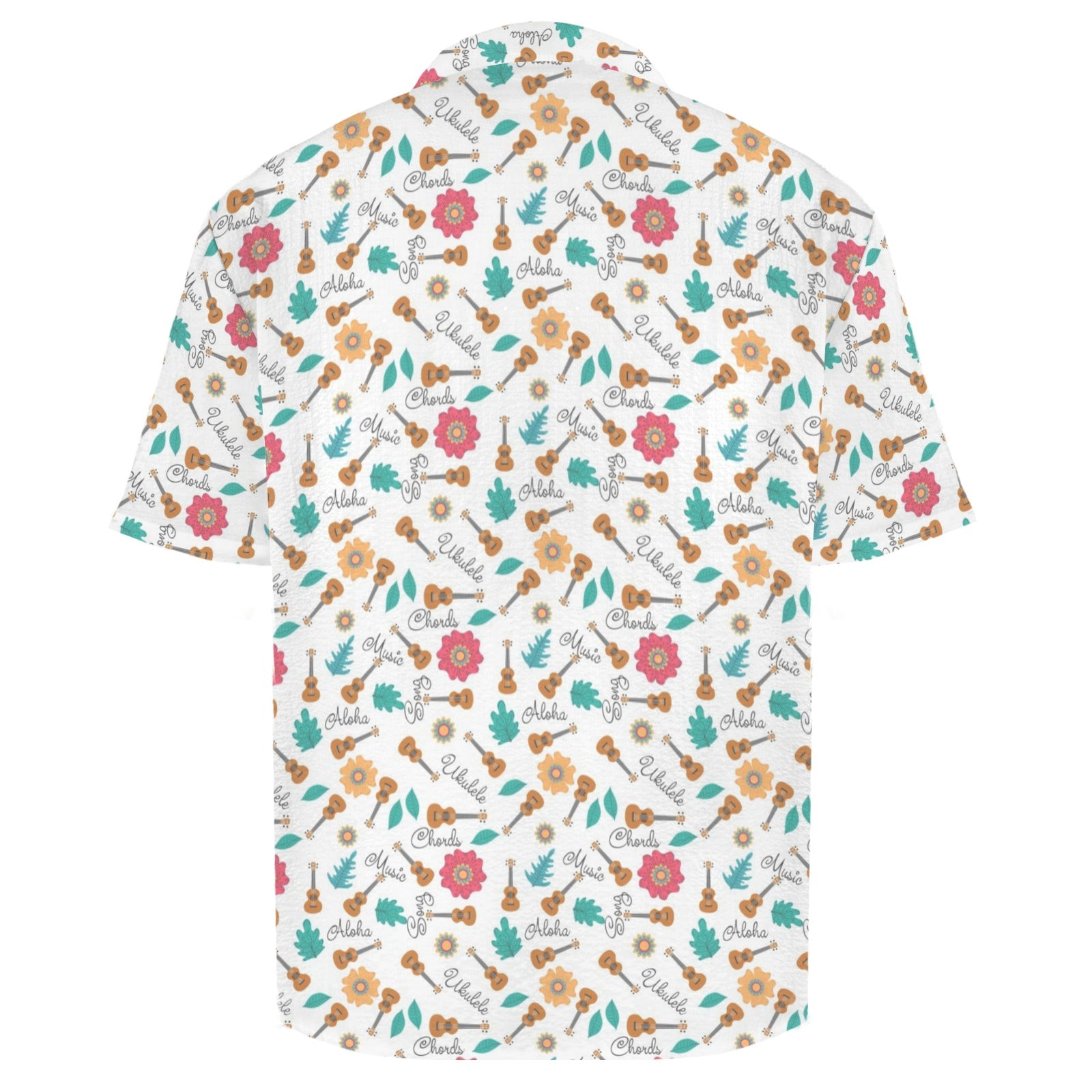 Ukulele Men's Crinkle Hawaiian Shirt
