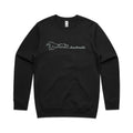 Checkmate, Chess AS Colour Stencil Crew Sweatshirt Unisex Black Sweatshirt Chess Games Printed In Australia