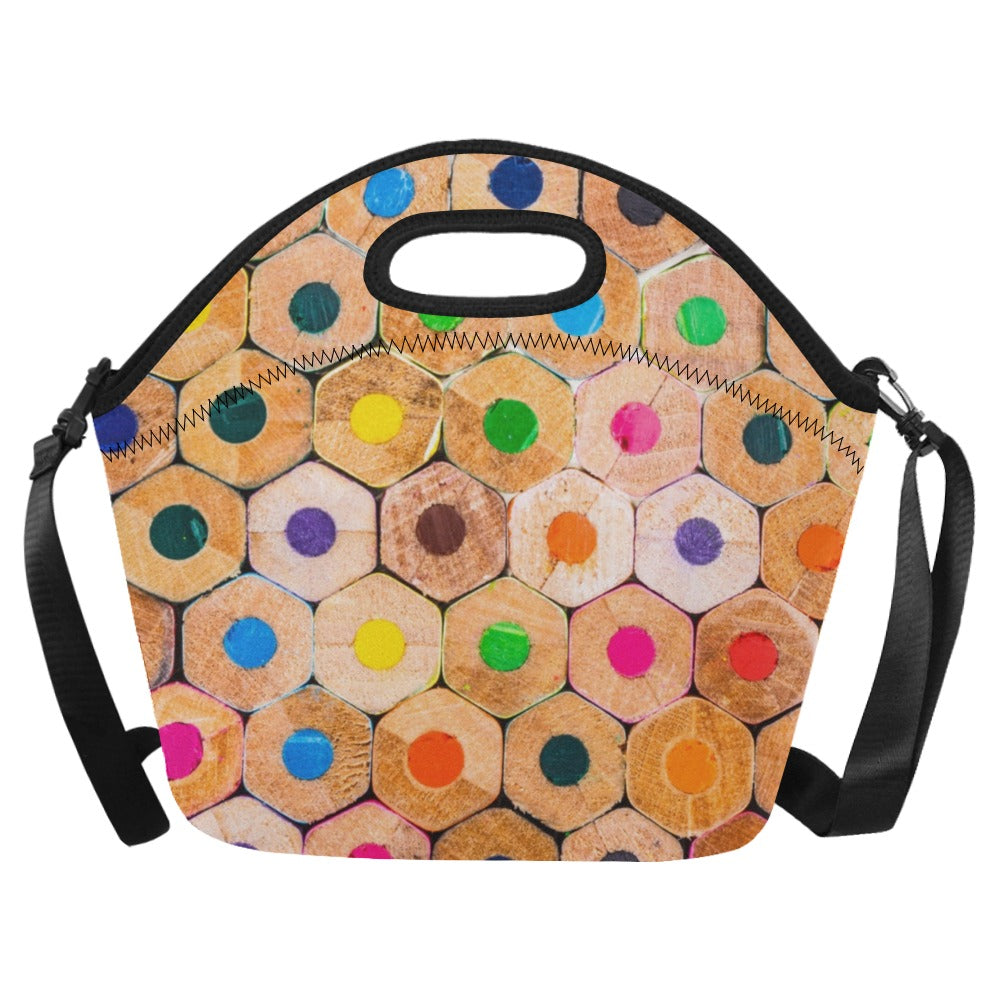 Pencils - Neoprene Lunch Bag One Size Neoprene Lunch Bag Printed Offshore
