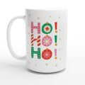 Christmas Ho Ho Ho - White 15oz Ceramic Mug Default Title Christmas 15oz Mug Christmas Globally Fulfilled