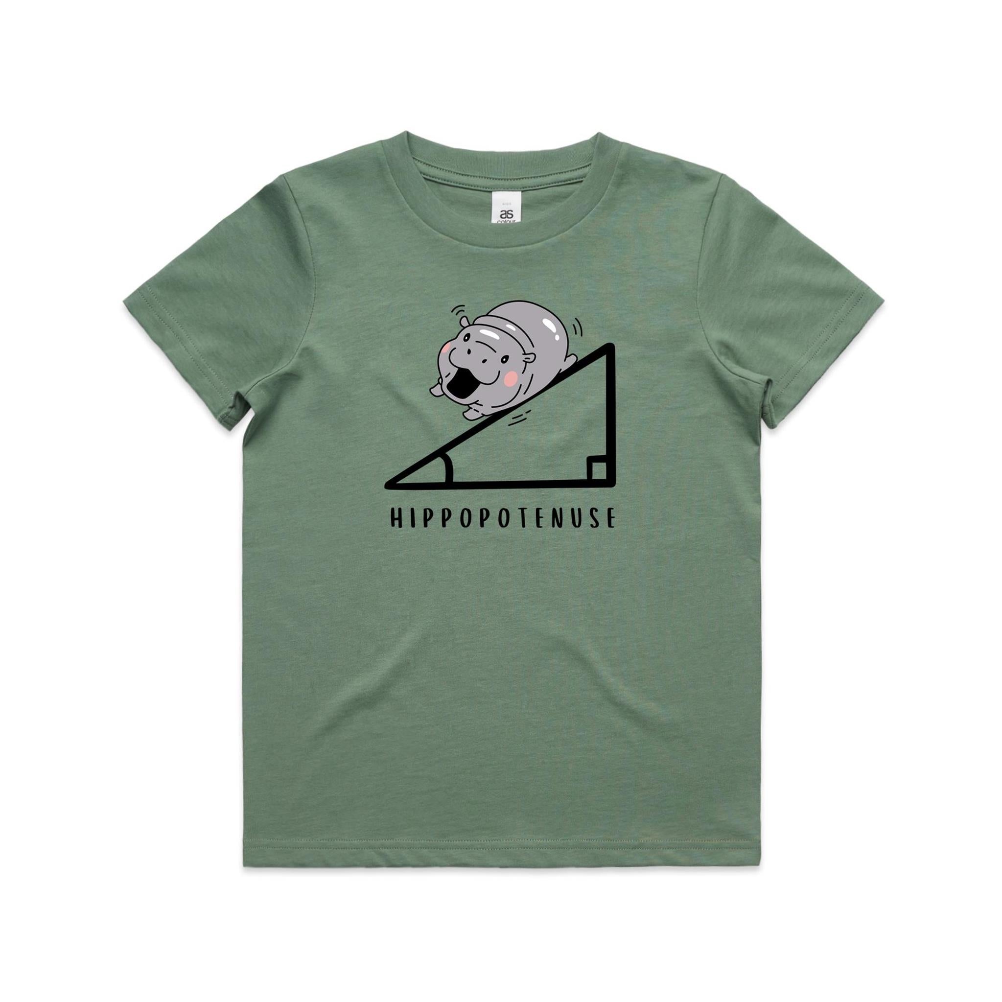 Hippopotenuse Hippo Hypotenuse Kids AS Colour T-shirt
