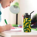 Happy Bananas - Kids Water Bottle with Chug Lid (12 oz) Kids Water Bottle with Chug Lid Food Printed Offshore