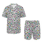 Animal Print In Colour Men's Hawaiian Shirt & Shorts Set Men's Hawaiian Shirt & Shorts Set animal Printed Offshore