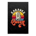 Karaoke Queen - AS Colour Tea Towel Default Title Tea Towel Music Printed In Australia