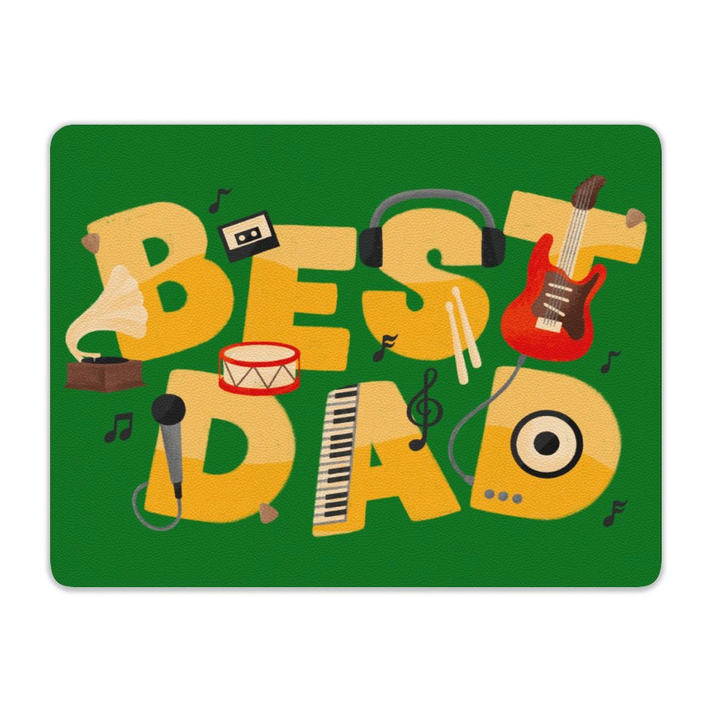 Best Dad Leather Mouse Pad Leather Mouse Pad Dad Printed Offshore