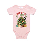 Official Tree Inspector Cat Baby Christmas Bodysuit