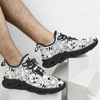 Black And White Dogs Men's Twisted Sole Sneakers
