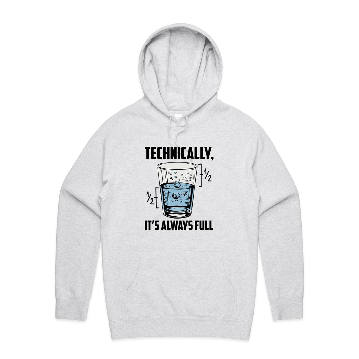 Glass Half Full Men's AS Colour Hoodie