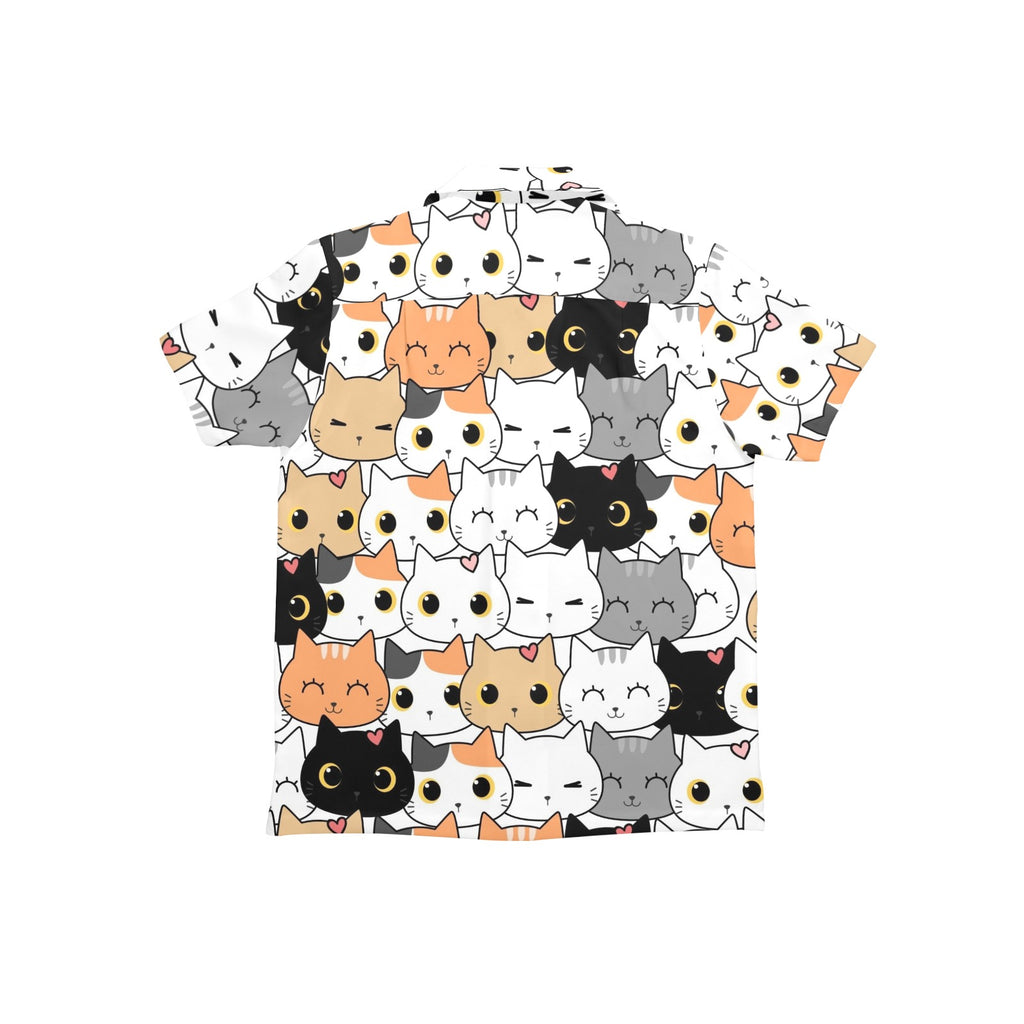 Cute Cartoon Cats - Junior Kids Hawaiian Shirt