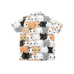 Cute Cartoon Cats - Junior Kids Hawaiian Shirt