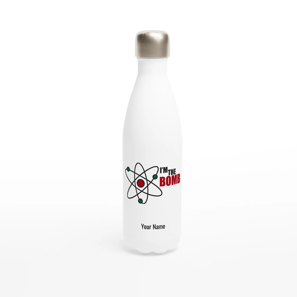 Personalised Mug - I'm The Bomb, Atom - White 17oz Stainless Steel Water Bottle Default Title Personalised Water Bottle Globally Fulfilled Personalise Science