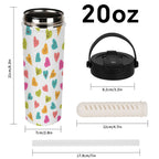 Happy Hearts 20oz Tea Tumbler with Carry Handle