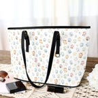 Paw Print PU Leather Tote Bag Large Leather Tote Bag-Large animal Printed Offshore