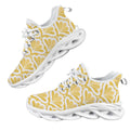 Yellow Pattern Women's Twisted Sole Sneakers