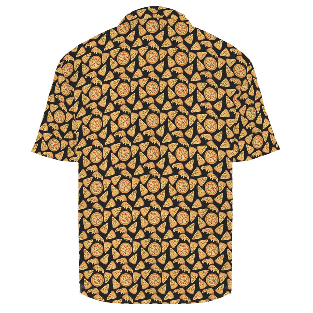 All The Pizza Men's Crinkle Hawaiian Shirt