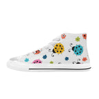 Ladybugs - Kids High Top Canvas Shoes