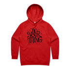 Do Your Own Thing - Womens Hoodie Red Womens 2XL Womens Hoodie Printed In Australia