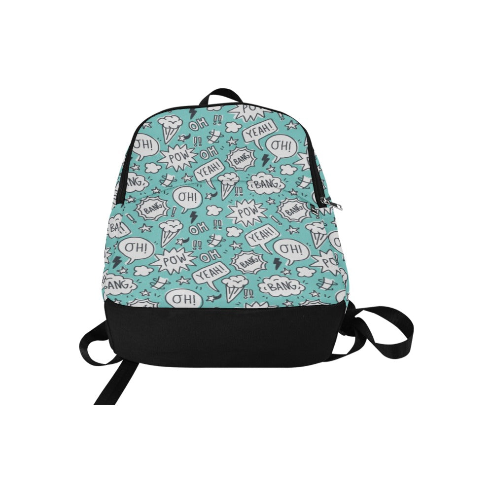 Comic Book Speech Bubbles - Fabric Backpack