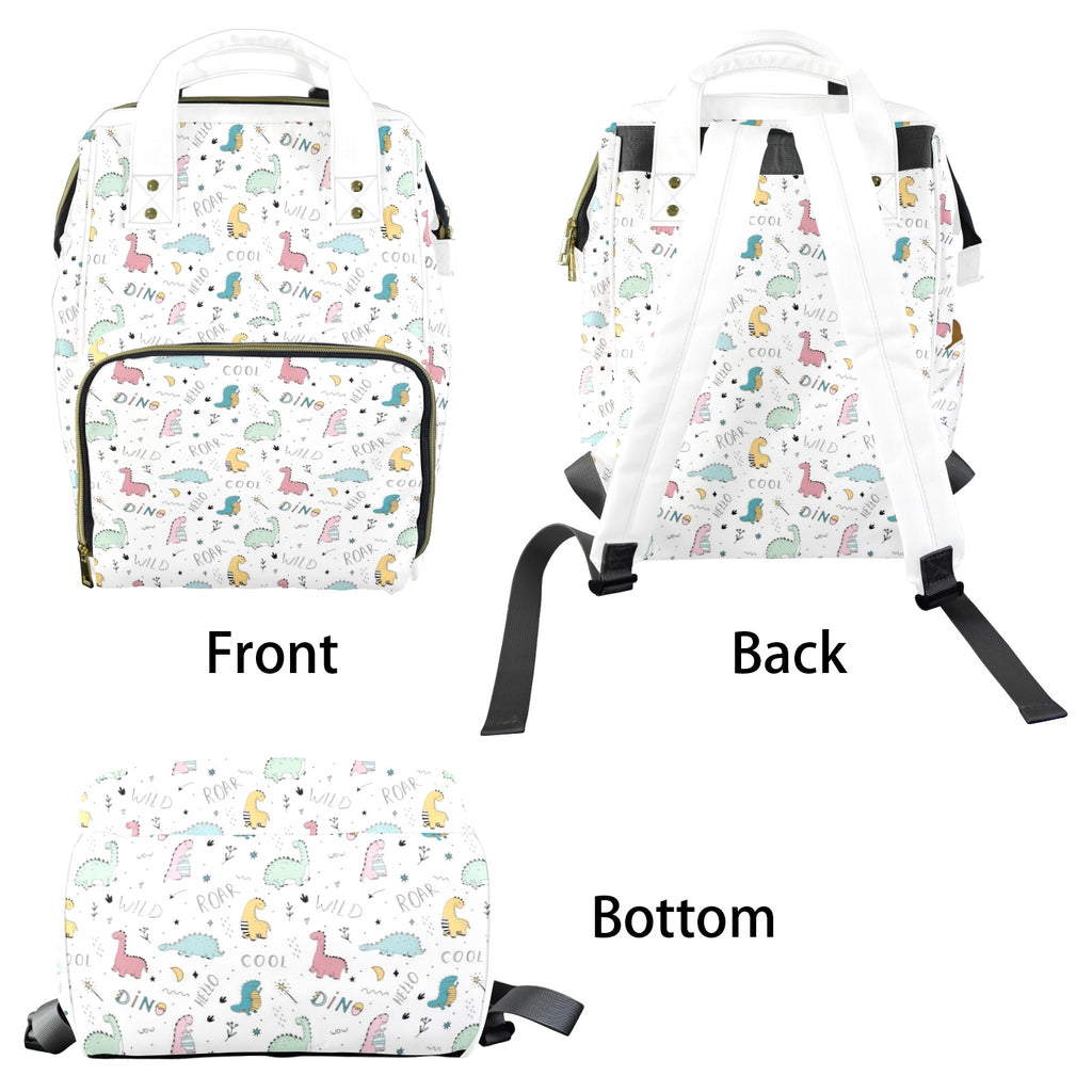 Quirky Dinosaurs Multi-Function Backpack, Nappy / Diaper Bag Multi-function Backpack, Nappy / Diaper Bag animal Printed Offshore