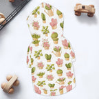 Cactus Pots And Flowers Pet Hoodie (Small Size)